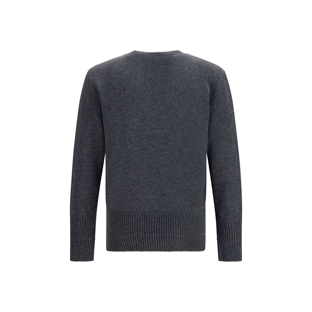Sweatshirt by MM6 for men in polyamide wool gray, white & signature features a unrivaled silhouette with a refined crew neckline and unrivaled detailing for a sophisticated look.