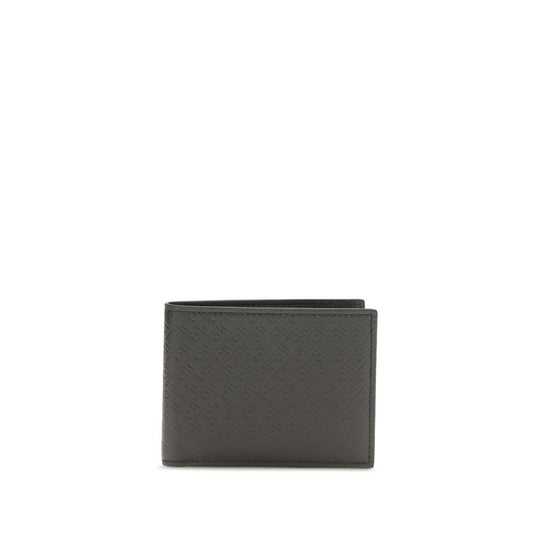 Cardholder Wallet by Ferragamo for men in bos taurus calf leather black, patterned & signature features a sleek silhouette, showcasing the sleek Bos Taurus Calf Leather Cardholder Wallet design with sophisticated card-organization compact-design for a premium look.