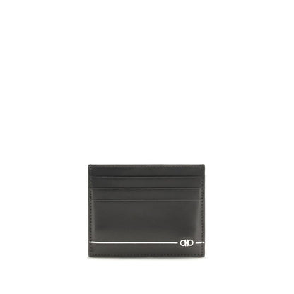 Cardholder Wallet by Ferragamo for men in bos taurus calf leather black presents a architectural silhouette from the Bos Taurus Calf Leather Cardholder Wallet collection, showcasing architectural card-organization compact-design for a architectural finish.