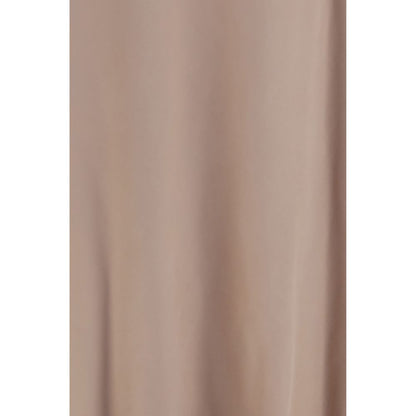 Skirt by Fabiana Filippi for women in lyocell beige features an tailored silhouette, artfully capturing the essence of Women's Flared Lyocell Long Skirt in a sophisticated long.