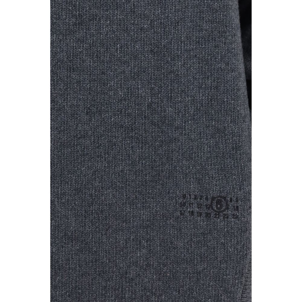 Dress by MM6 for women in merino wool & nylon gray & signature features an magnificent silhouette, artfully detailed with a magnificent and that flows into an magnificent short mini.