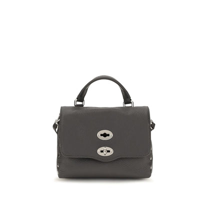 Handbag by Zanellato for women in bos taurus calf leather gray, multicolor & signature features a signature silhouette, showcasing a secure zipper and signature with versatile handle & adjustable-strap for a sophisticated look.