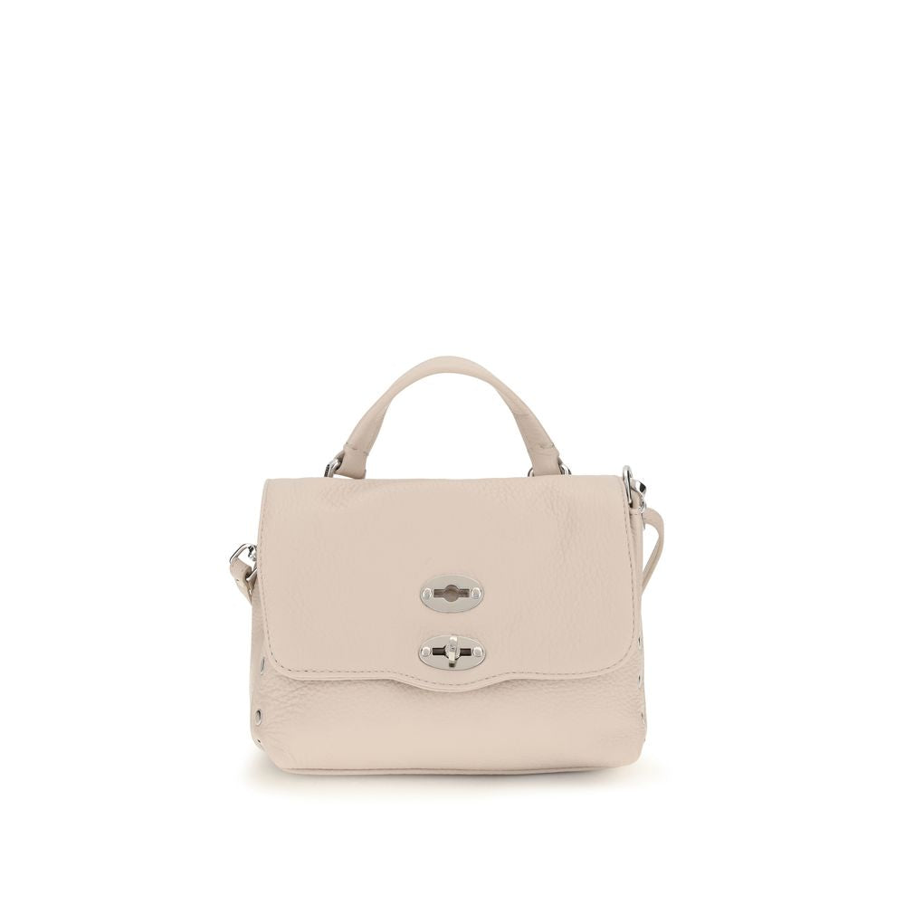 Handbag by Zanellato for women in bos taurus calf leather multicolor & white features an refined silhouette, showcasing a secure zipper, ample , and versatile handle & adjustable-strap for a sophisticated refined aesthetic.