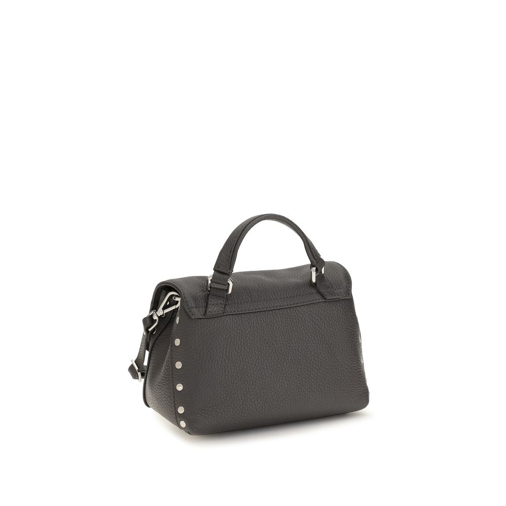 Handbag by Zanellato for women in bos taurus calf leather gray, multicolor & signature presents a ornamental silhouette, showcasing a secure zipper, ample , and versatile handle & adjustable-strap for a ornamental finish.
