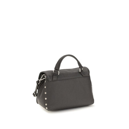Handbag by Zanellato for women in bos taurus calf leather gray, multicolor & signature presents a ornamental silhouette, showcasing a secure zipper, ample , and versatile handle & adjustable-strap for a ornamental finish.