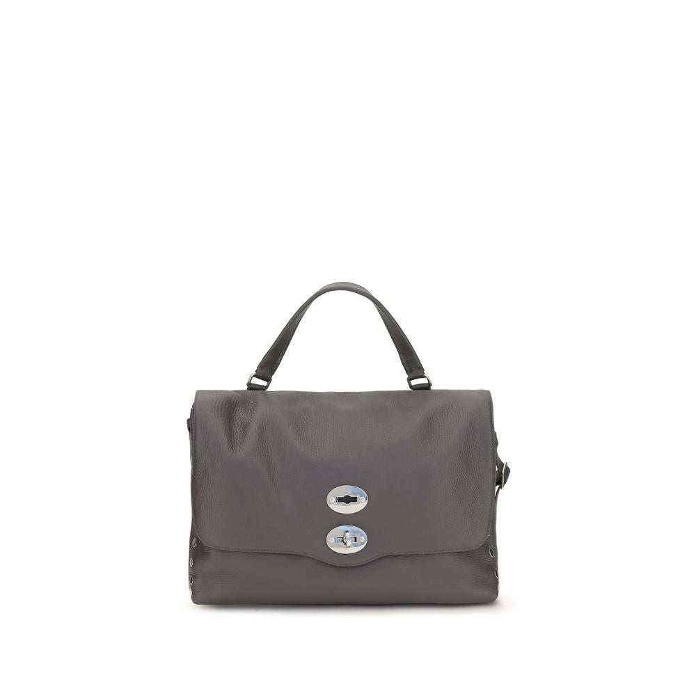 Medium Handbag by Zanellato for women in bos taurus calf leather gray & multicolor presents a ornamental silhouette, showcasing a secure zipper, ample , and versatile handle & adjustable-strap for a ornamental finish.