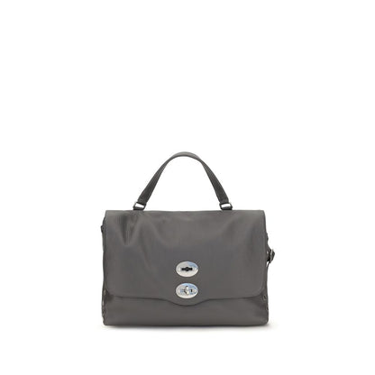 Medium Handbag by Zanellato for women in bos taurus calf leather gray & multicolor presents a ornamental silhouette, showcasing a secure zipper, ample , and versatile handle & adjustable-strap for a ornamental finish.