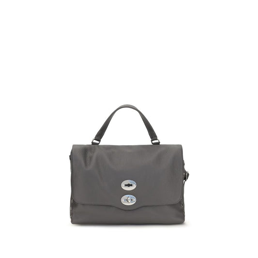 Medium Handbag by Zanellato for women in bos taurus calf leather gray & multicolor presents a ornamental silhouette, showcasing a secure zipper, ample , and versatile handle & adjustable-strap for a ornamental finish.