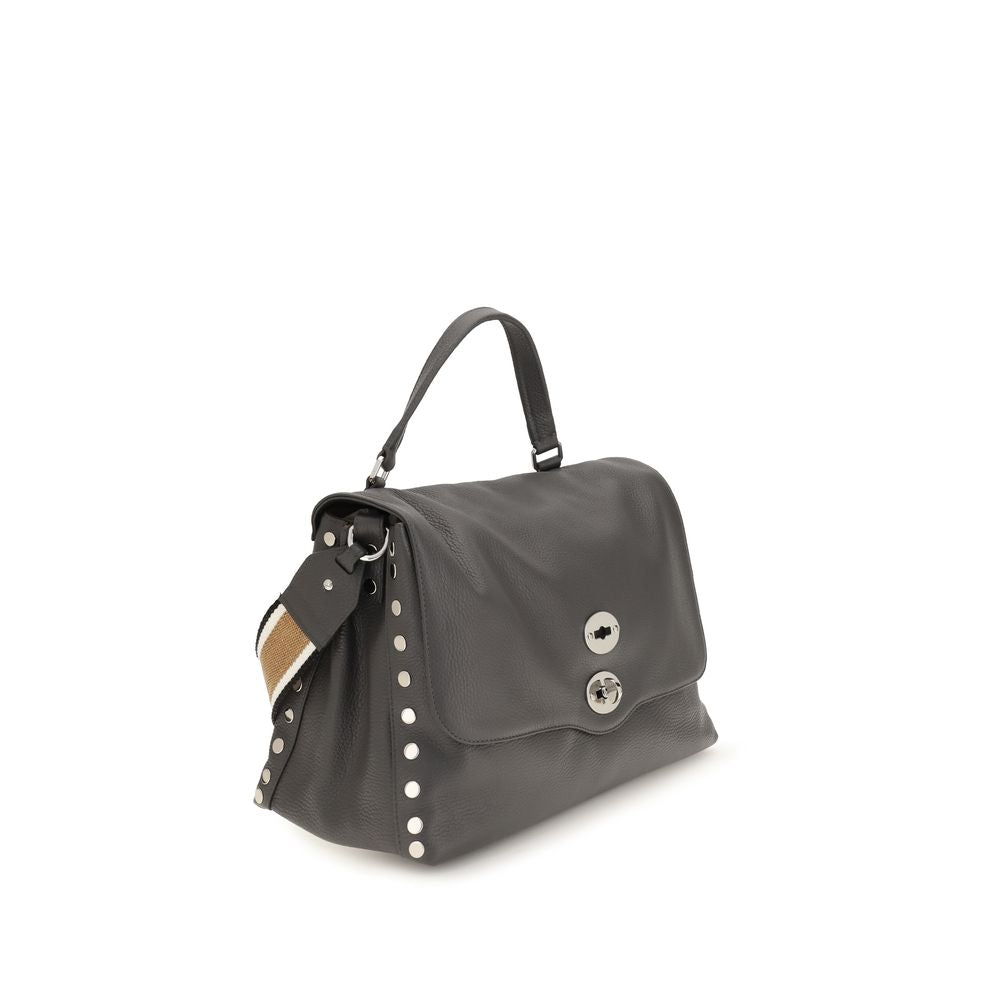 Medium Handbag by Zanellato for women in bos taurus calf leather gray & multicolor features a exquisite silhouette, showcasing a secure zipper and exquisite with versatile handle & adjustable-strap for a exquisite finish.