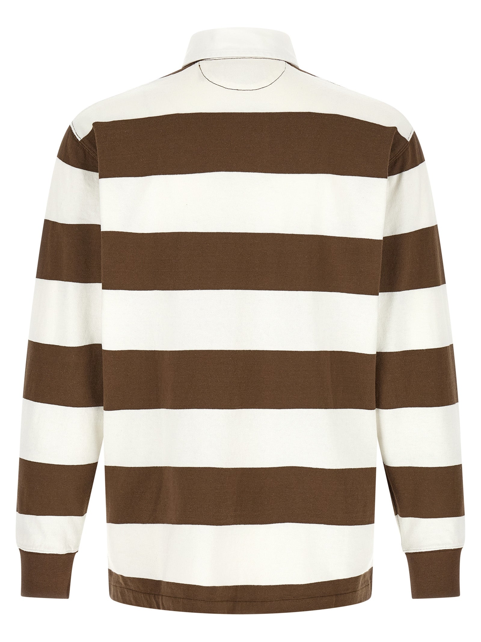 Polo Shirt by Polo Ralph Lauren for men in cotton twill brown, signature & striped presents a sleek silhouette, featuring a refined and for a sleek finish.