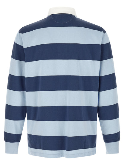 This Polo Shirt by Polo Ralph Lauren for men in cotton twill blue, signature & striped presents a flawless silhouette, showcasing flawless detailing and a refined for a truly flawless aesthetic.