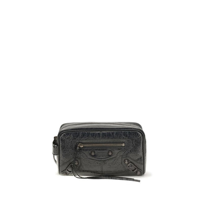 Wallet by Balenciaga for men in lambskin leather black & signature features a sleek silhouette, showcasing the sleek Le City Lambskin Leather Wallet design with sophisticated for a premium look.