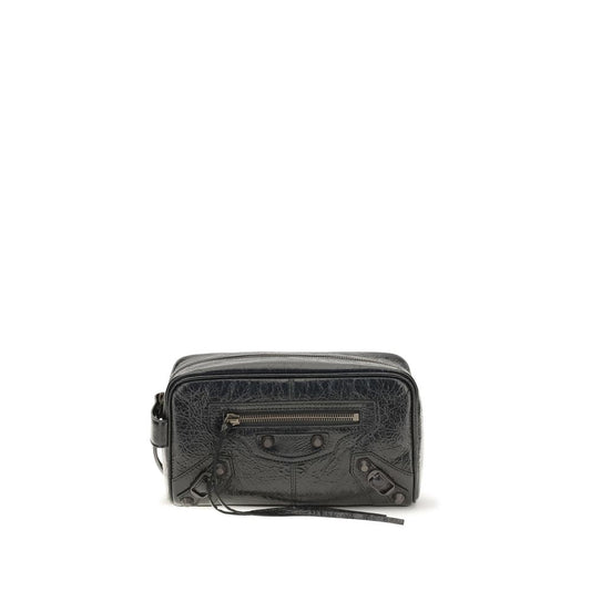 Wallet by Balenciaga for men in lambskin leather black & signature features a sleek silhouette, showcasing the sleek Le City Lambskin Leather Wallet design with sophisticated for a premium look.