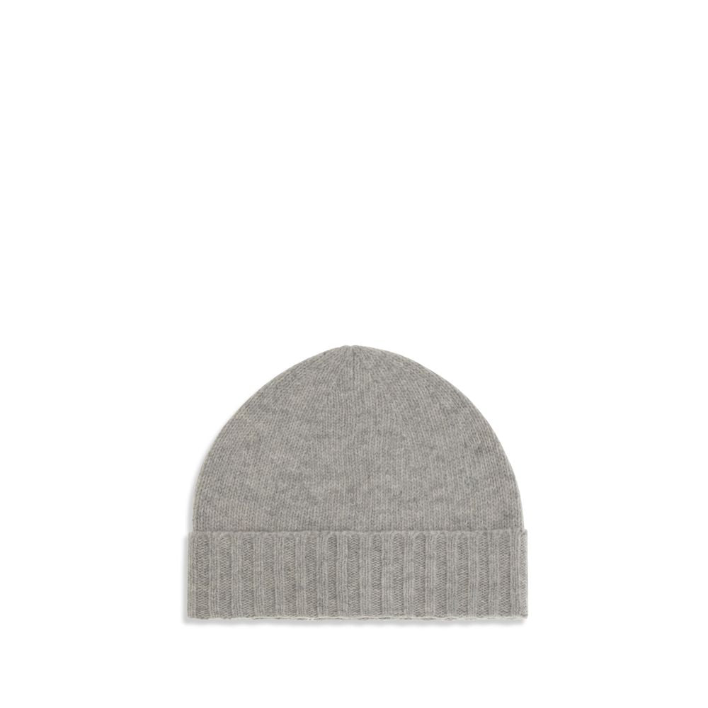 Beanie Hat by MM6 for women in wool gray & signature features a athleisure-luxe silhouette, artfully capturing the essence of the athleisure-luxe Wool Beanie Hat design for a sophisticated look.
