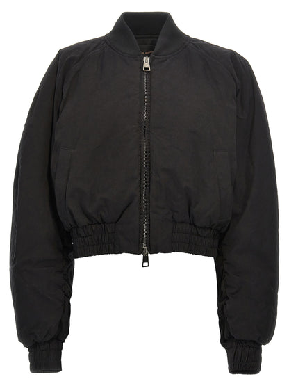 Bomber Jacket by The Andamane for women in polyamide polyester & cotton black features an contemporary silhouette, showcasing a sophisticated and contemporary pockets & insulated for a truly refined look.