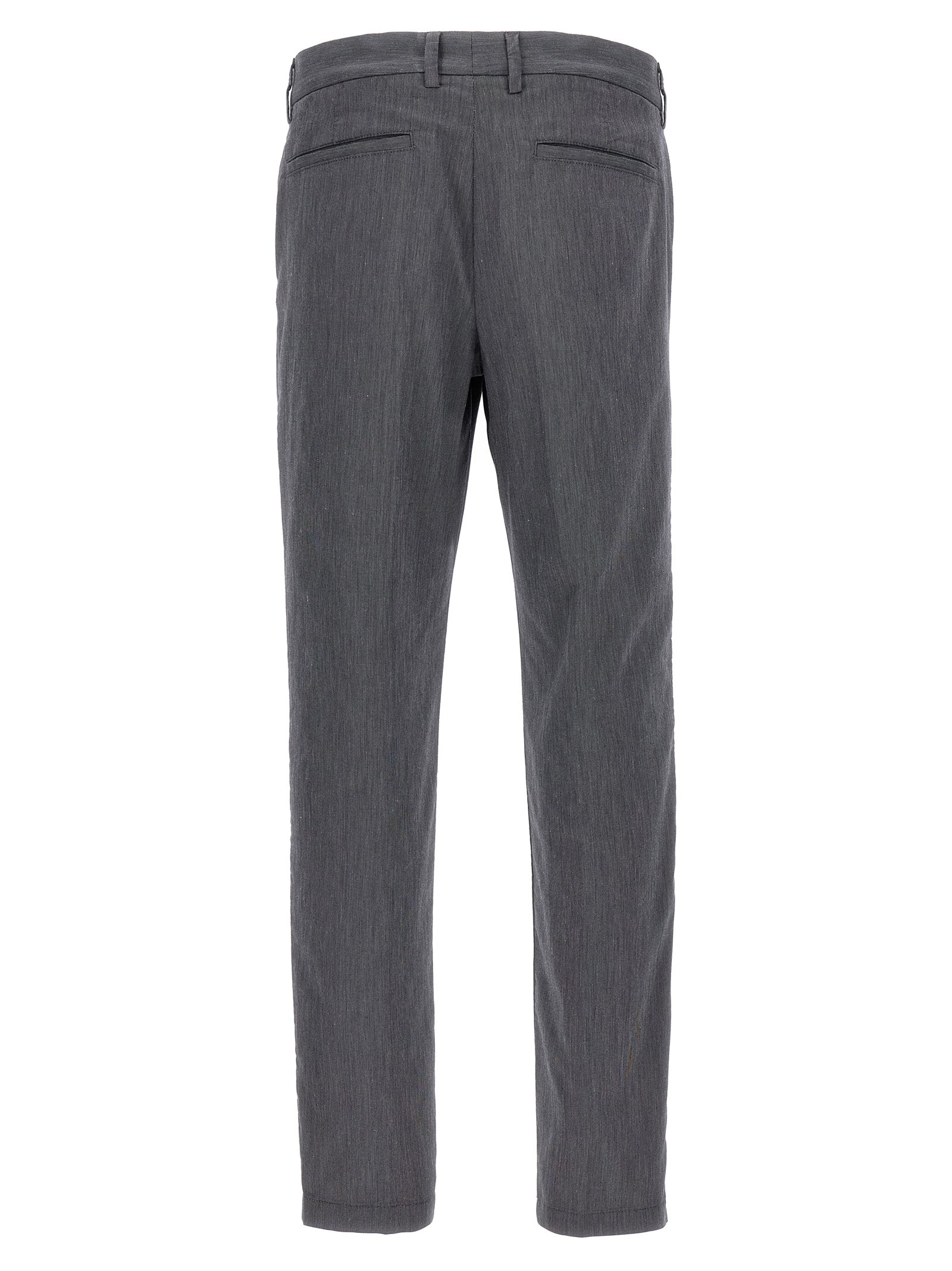 Casual Pants by Hugo Boss for men in stretch cotton blue & patterned features a refined silhouette with a refined straight-leg, defined by a and a refined long for a refined finish.