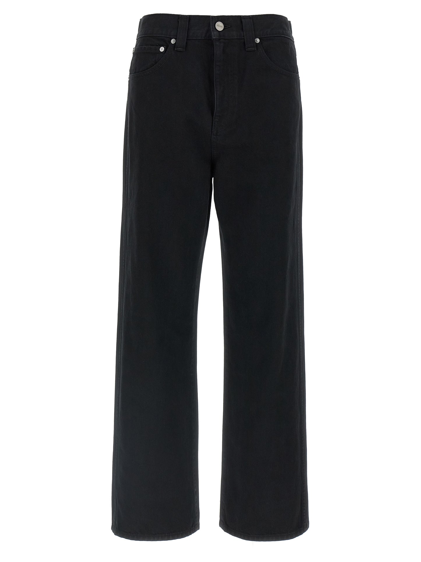 Jeans by Khaite for women in denim cotton black features an refined tailoring silhouette, showcasing a premium straight-leg & wide with a and long cut for a refined tailoring look.