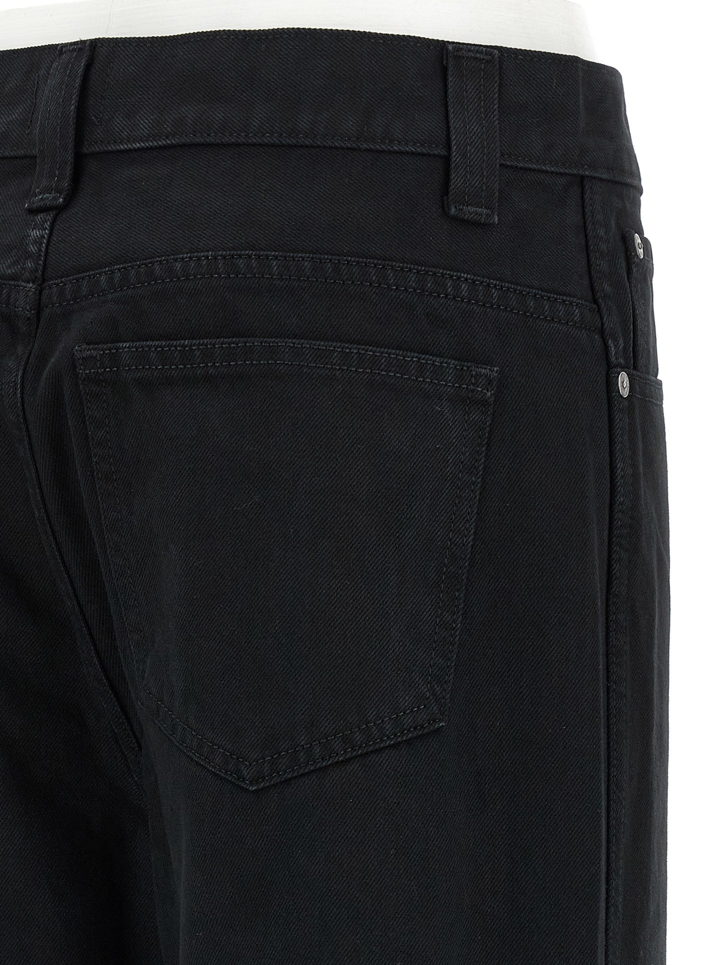 Jeans by Khaite for women in denim cotton black features an sophisticated and straight-leg & wide with a precise long, creating a sophisticated and sophisticated silhouette.