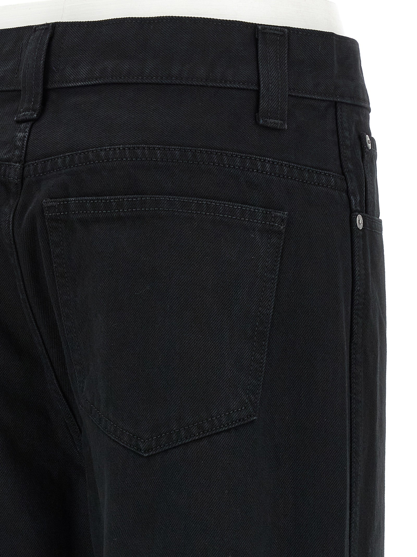 Jeans by Khaite for women in denim cotton black features an sophisticated and straight-leg & wide with a precise long, creating a sophisticated and sophisticated silhouette.
