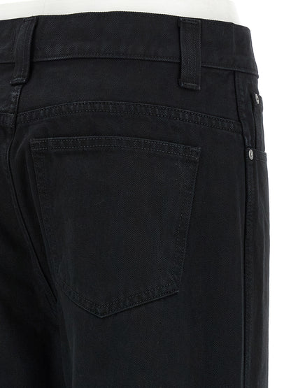 Jeans by Khaite for women in denim cotton black features an sophisticated and straight-leg & wide with a precise long, creating a sophisticated and sophisticated silhouette.