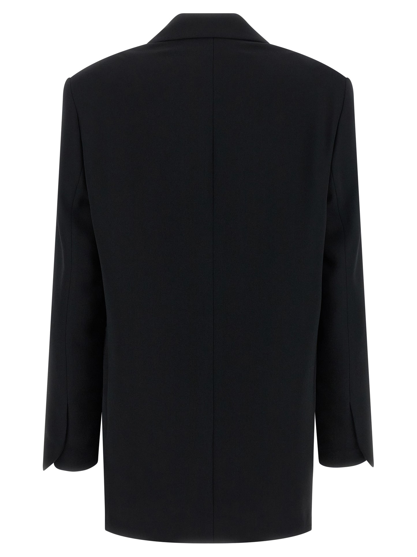 Dries Van Noten Women's Padded Single Breasted Polyester & Viscose Blazer - Black
