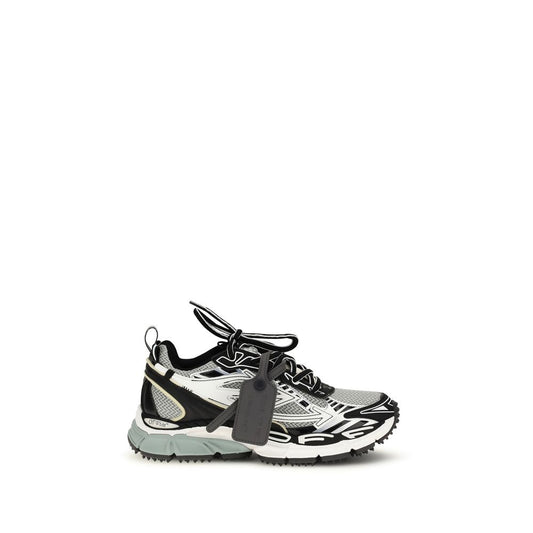 Athletic Sneakers by Off-White for women in polyester leather gray, white & monogram presents a sleek silhouette, perfectly capturing the athletic style essence of The Monogram Women's Athletic Polyester Leather Sneakers with its sleek design and premium finish.