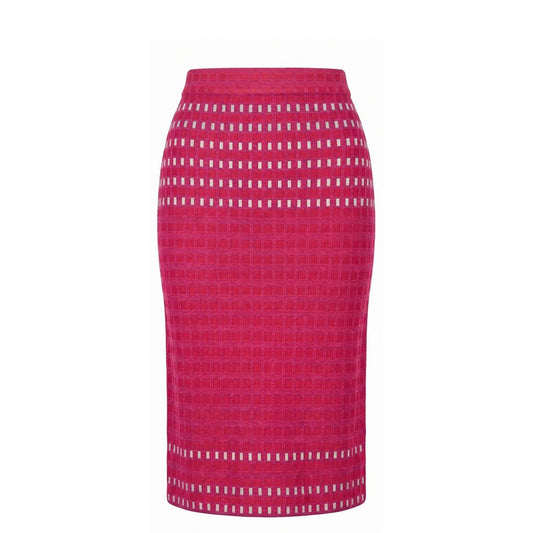 Malo Purple Silk Women Skirt