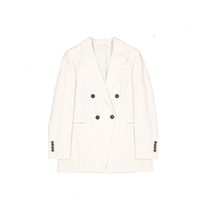 Brunello Cucinelli White Virgin Wool Blazer
