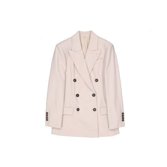 This Blazer by Brunello Cucinelli for women in virgin wool & polyamide multicolor presents a tailored silhouette, meticulously tailored with a tailored and distinctive for a tailored finish.