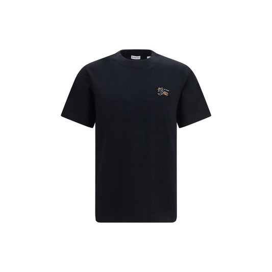 T-Shirt by Burberry for men in cotton beige, black, sand & signature features a plush silhouette, showcasing a sophisticated and for a truly plush finish.