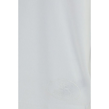 T-Shirt by Burberry for men in stretch cotton white & signature showcases a unassuming silhouette, artfully detailed with a refined crew neckline and unassuming for a sophisticated, contemporary look.