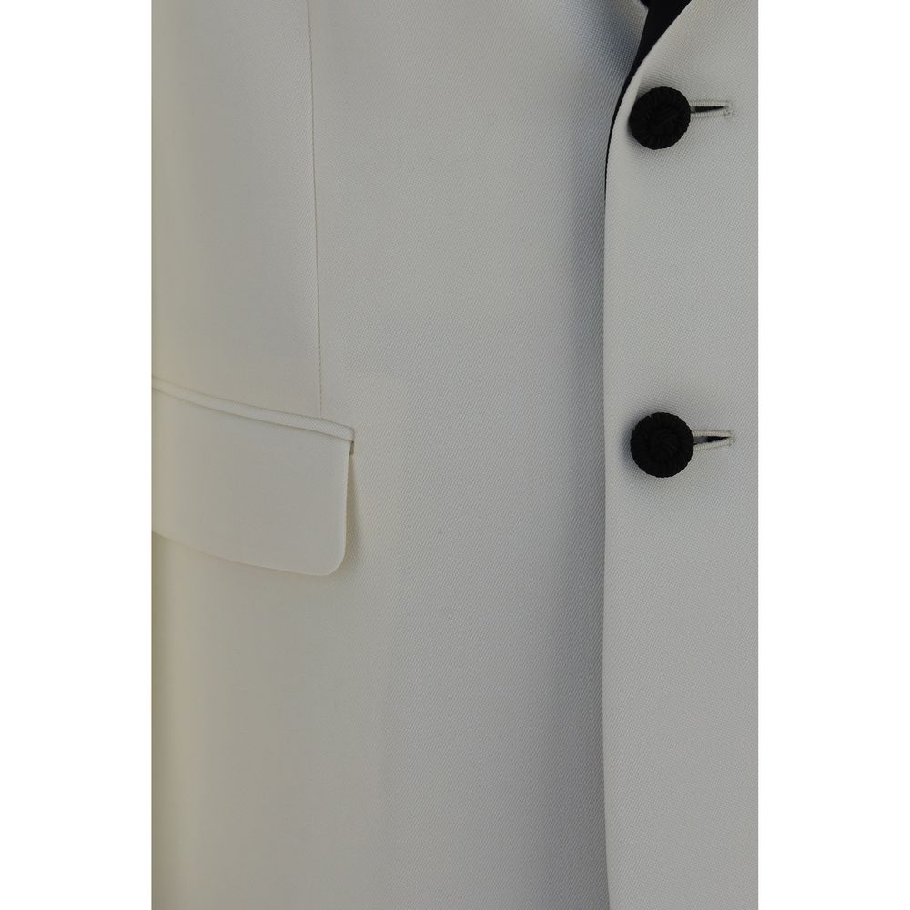 Blazer by Valentino Garavani for men in merino wool white features an stylish silhouette, showcasing a sophisticated and stylish for a truly stylish finish.