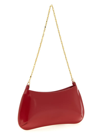 Shoulder Bag by Jacquemus for women in calfskin leather & cotton gold, multicolor, red & signature features a enviable silhouette, showcasing a secure zipper, ample , and enviable shoulder-strap & handle for a enviable finish.
