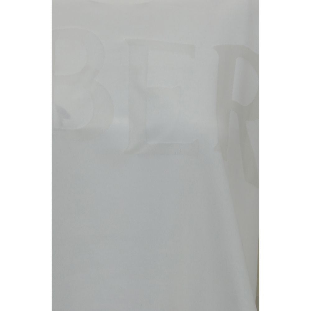 T-Shirt by Burberry for women in cotton white & print showcases a dramatic silhouette, elegantly detailed with a dramatic and for a truly dramatic finish.