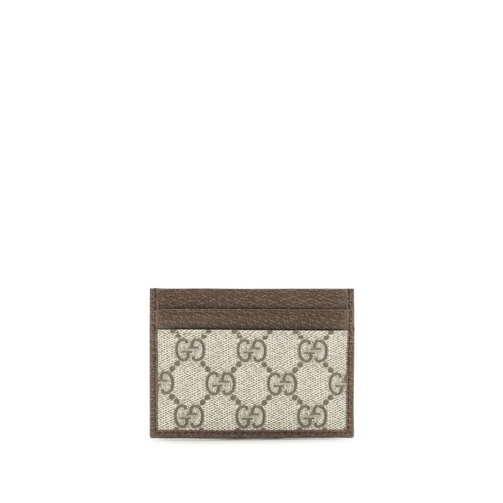 Cardholder Card Case by Gucci for women in polyurethane polyester cotton brown, gold & signature features an meticulous design, elegantly showcasing the refined Gg Ophidia Polyurethane Polyester Cotton Cardholder Card Case aesthetic while integrating sophisticated card-organization compact-design.