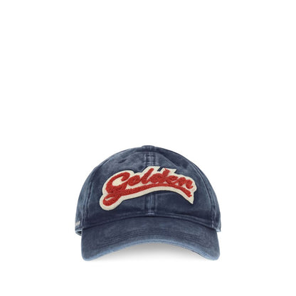 Baseball Cap by Golden Goose for women in cotton blue & signature presents a tailored silhouette, perfectly capturing the essence of Cotton Baseball Cap with its tailored finish and superior craftsmanship.