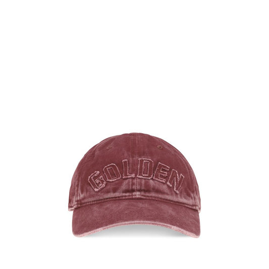 Baseball Cap by Golden Goose for women in cotton bordeaux & signature features a distinguished silhouette, artfully capturing the essence of the distinguished Cotton Baseball Cap design with a sophisticated style.