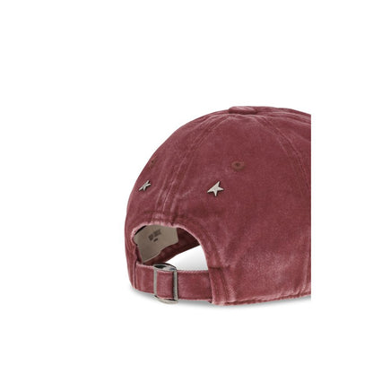 Baseball Cap by Golden Goose for women in cotton bordeaux & signature presents a statuesque silhouette, artfully capturing the essence of the statuesque Cotton Baseball Cap design for a sophisticated look.