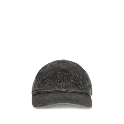 Baseball Cap by Golden Goose for women in cotton gray & signature features a distinguished silhouette, showcasing the distinguished design of the Cotton Baseball Cap for a sophisticated, elevated look.