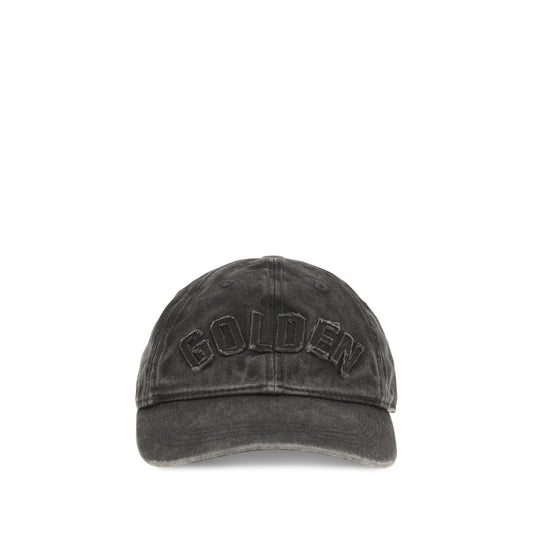 Baseball Cap by Golden Goose for women in cotton gray & signature features a distinguished silhouette, showcasing the distinguished design of the Cotton Baseball Cap for a sophisticated, elevated look.