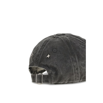 Baseball Cap by Golden Goose for women in cotton gray & signature features an artisanal silhouette, showcasing the artisanal Cotton Baseball Cap design with a refined, artisanal finish.