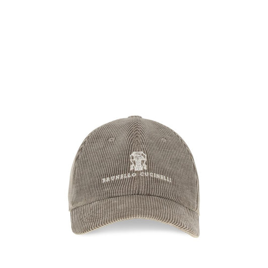 Baseball Cap by Brunello Cucinelli for men in capra leather & cotton beige & monogram presents a statuesque silhouette, artfully capturing the essence of the statuesque Capra Leather & Cotton Baseball Cap design for a sophisticated look.