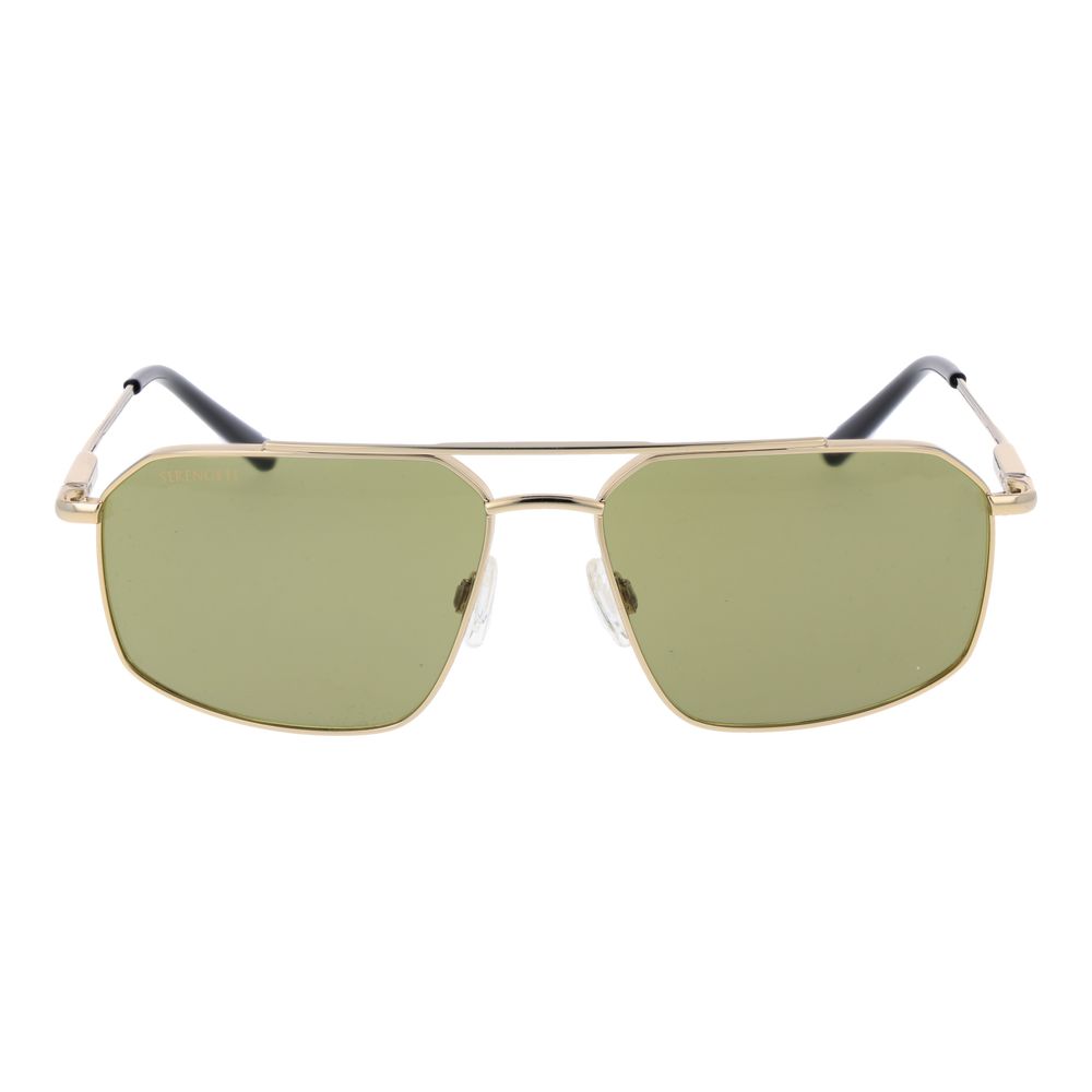 Serengeti Aviator Photochromatic Medium-Tint Metal Sunglasses - Gold