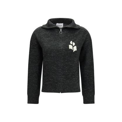 Sweatshirt by Isabel Marant Étoile for women in polyamide polyester cotton merino wool & linen black & toile features a unrivaled silhouette with a refined high-collar neckline and unrivaled long-sleeve detailing for a sophisticated look.
