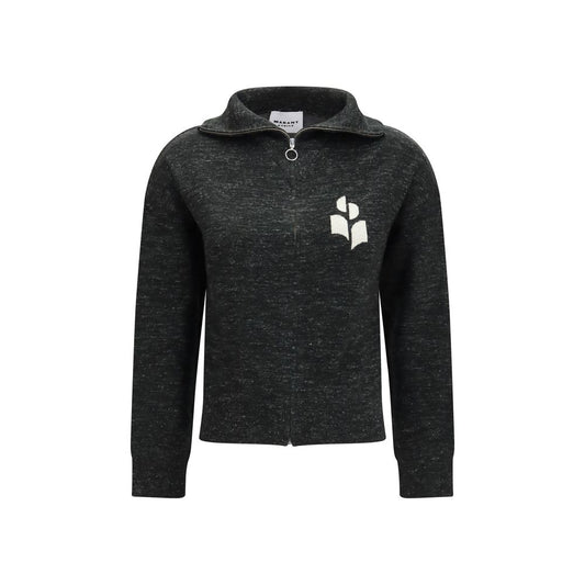 Sweatshirt by Isabel Marant Étoile for women in polyamide polyester cotton merino wool & linen black & toile features a unrivaled silhouette with a refined high-collar neckline and unrivaled long-sleeve detailing for a sophisticated look.