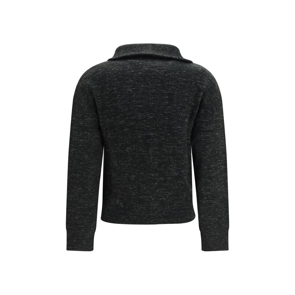Sweatshirt by Isabel Marant Étoile for women in polyamide polyester cotton merino wool & linen black & toile features an magnificent silhouette, showcasing a sophisticated high-collar neckline and detail for a truly magnificent finish.