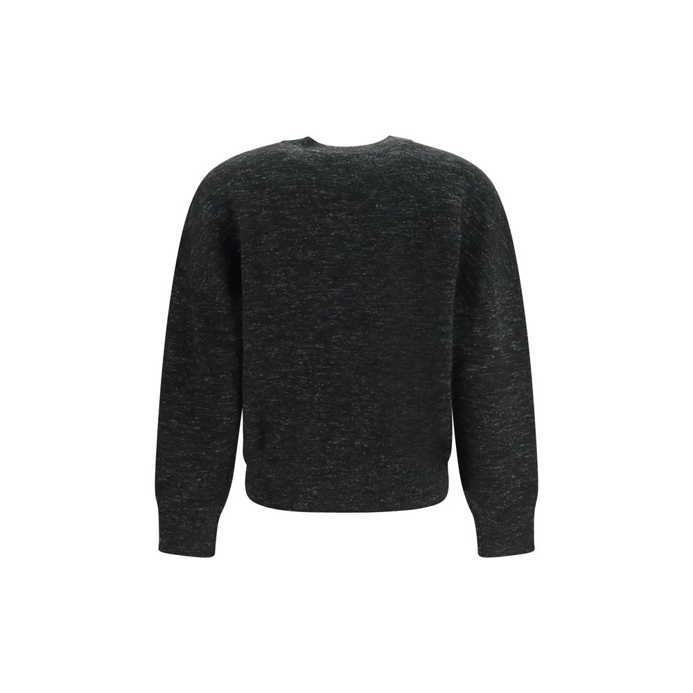 Sweatshirt by Isabel Marant Étoile for women in merino wool polyamide viscose & cotton black, silver & toile features an provocated silhouette, detailed with a provocated and a refined crew neckline for a sophisticated aesthetic.
