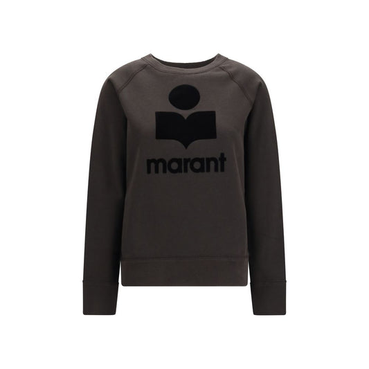 Sweatshirt by Isabel Marant Étoile for women in cotton black, toile & monogram presents a smart casual silhouette, featuring a smart casual crew neckline and for a sophisticated look.