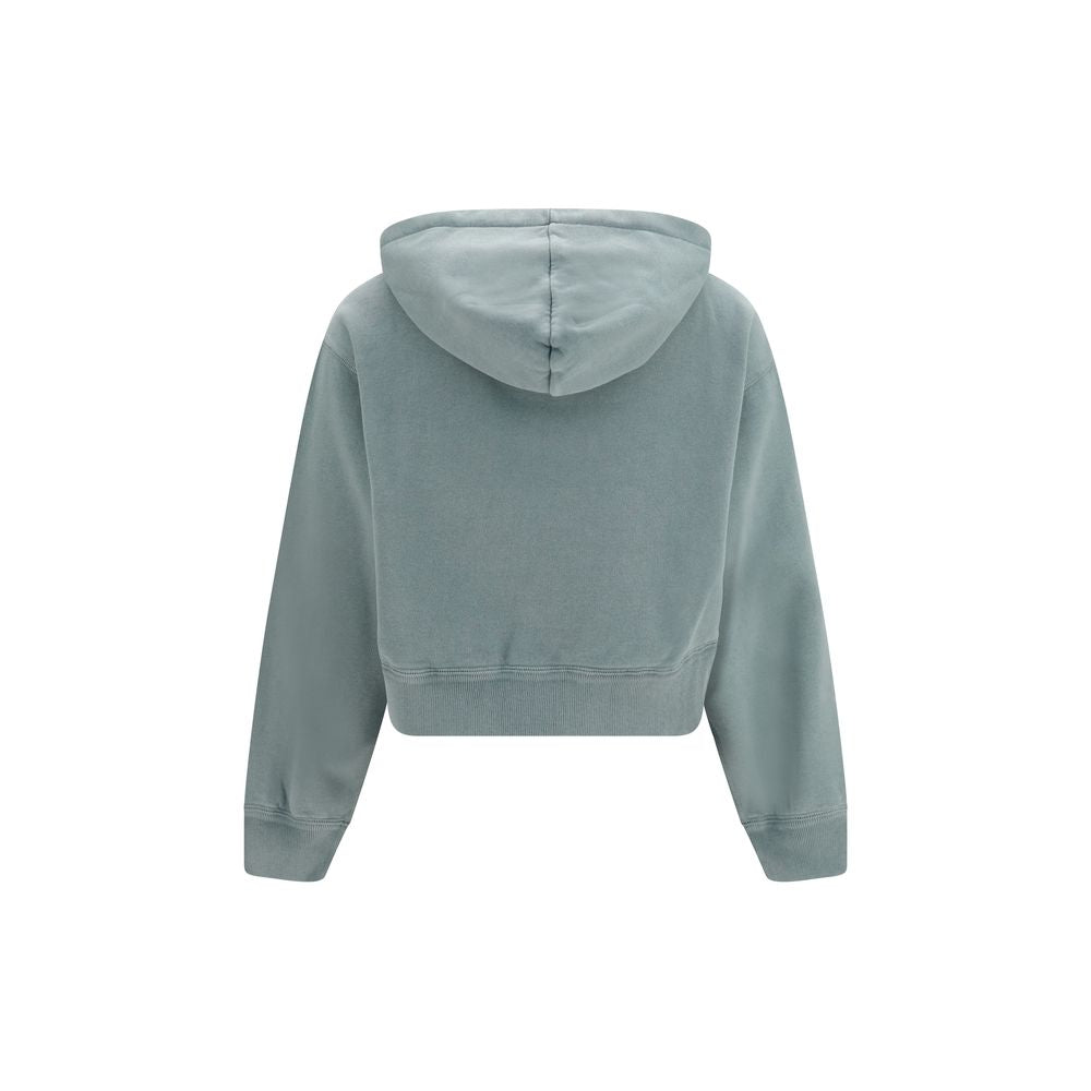 Sweatshirt Hoodie by Isabel Marant Étoile for women in cotton polyester gray & toile features an avant-garde silhouette, showcasing a sophisticated hooded neckline and detail for a truly avant-garde finish.