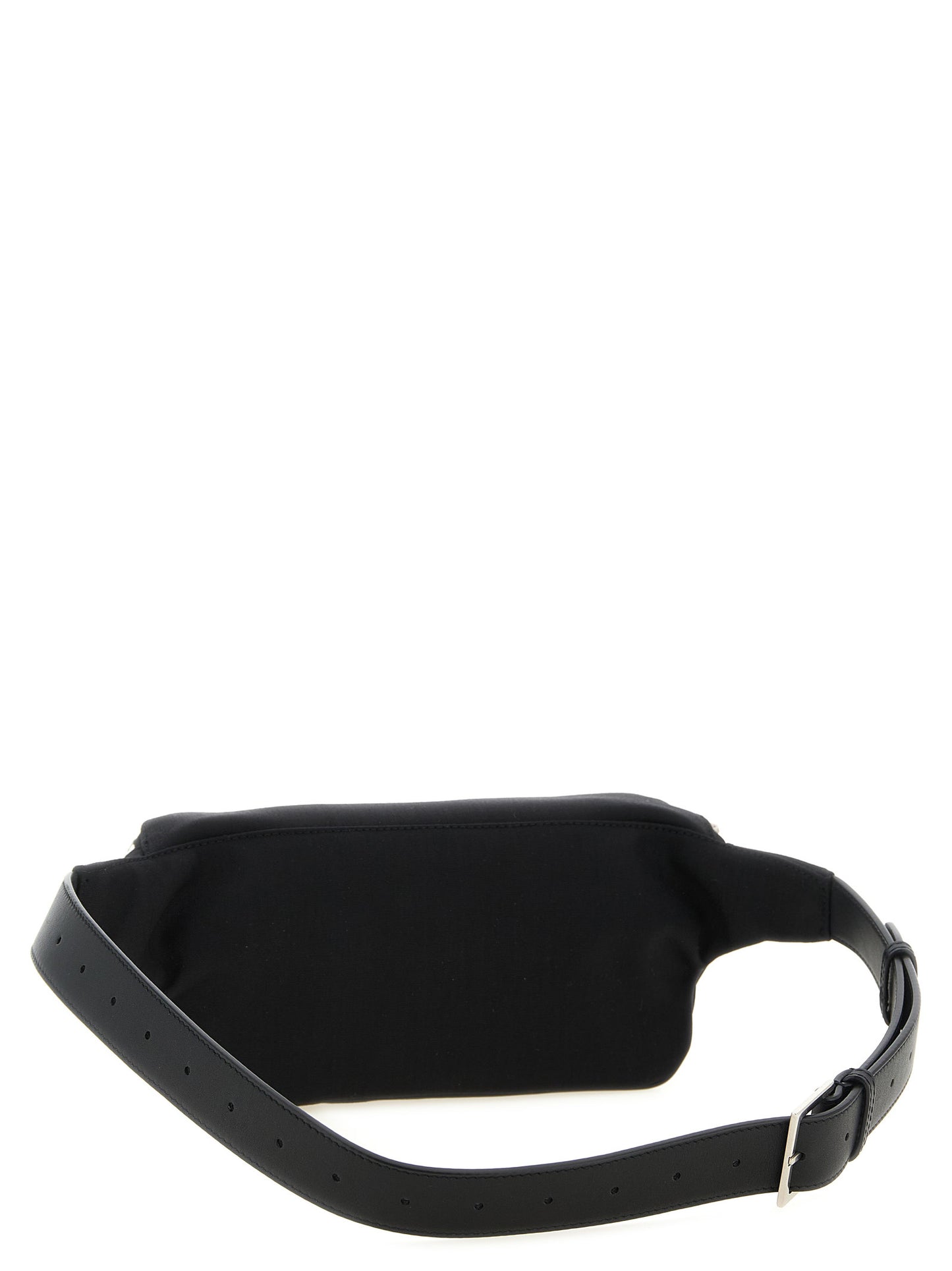 Fanny Pack Messenger Bag by Saint Laurent for men in lamb leather & polyester black, silver & monogram presents a on trend Cassandre Lamb leather & Polyester Fanny Pack Messenger Bag design, featuring a secure buckle, ample cardholder, and on trend crossbody-strap, shoulder-strap, adjustable-strap & belt-strap for a on trend finish.